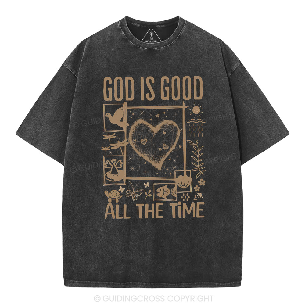 God Is Good Christian Washed T-Shirt