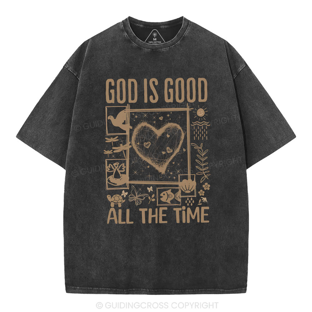 God Is Good Christian Washed T-Shirt