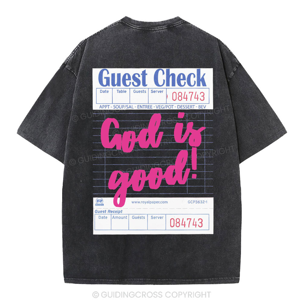 God Is Good Christian Washed T-Shirt