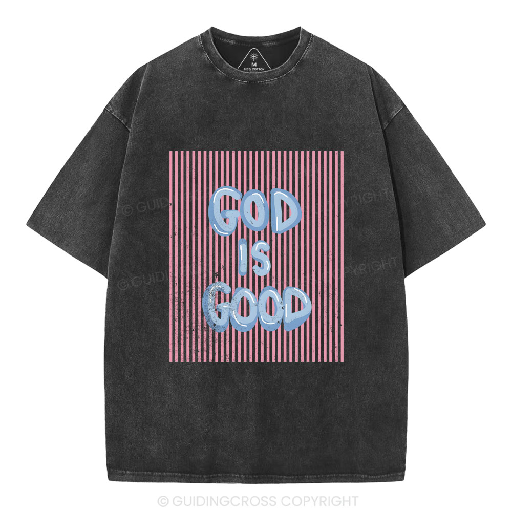 God Is Good Christian Washed T-Shirt