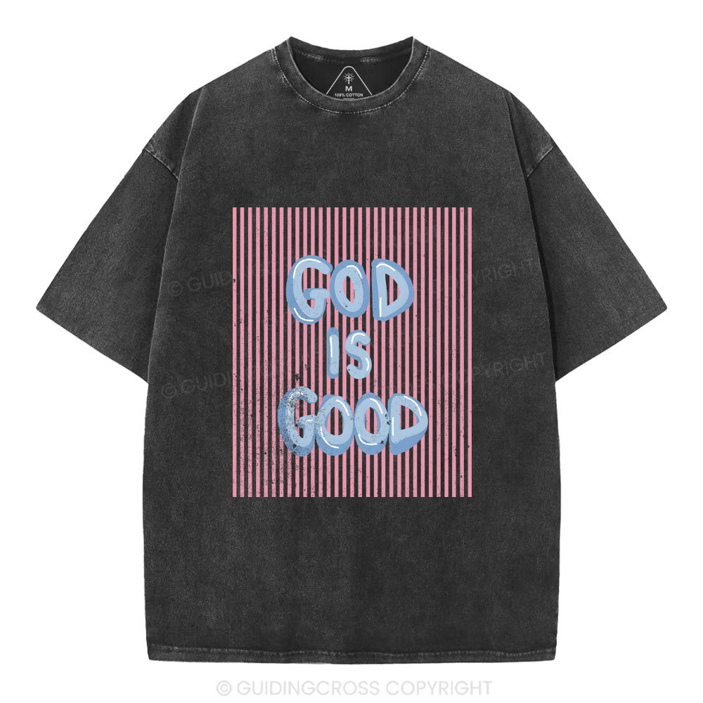 God Is Good Christian Washed T-Shirt