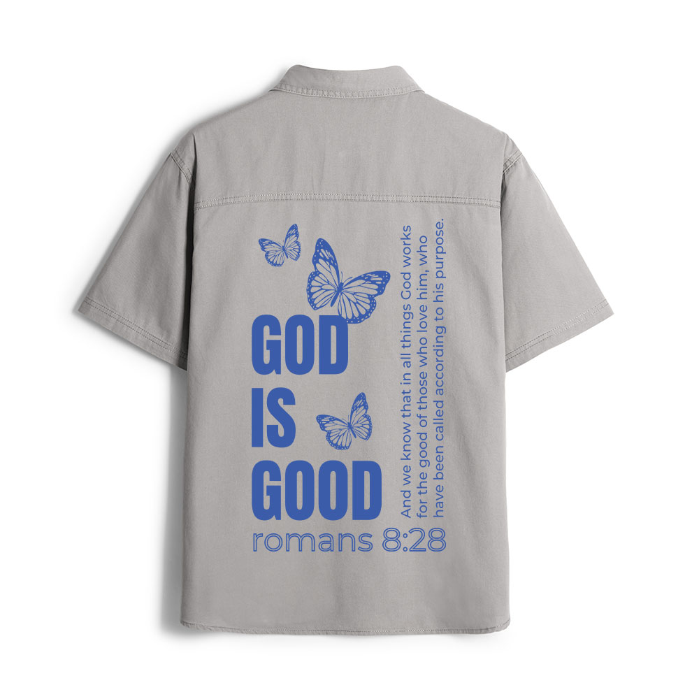 God Is Good Christian Work Shirt