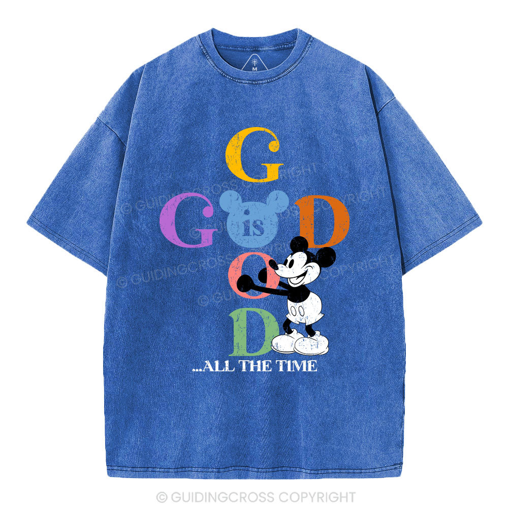 God Is Good Chrsitian Washed T-Shirt