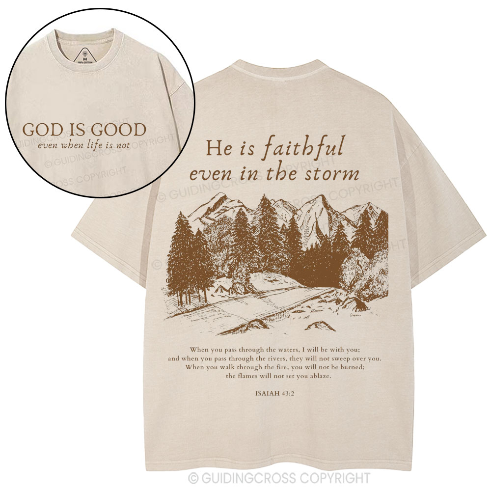 New-Sample Christian Washed T-Shirt Sale - GuidingCross