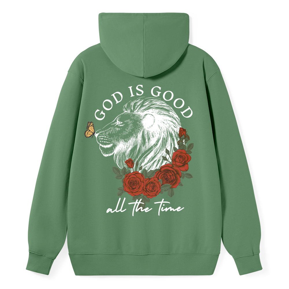 God Is Good Lion Christian Classic Hoodie