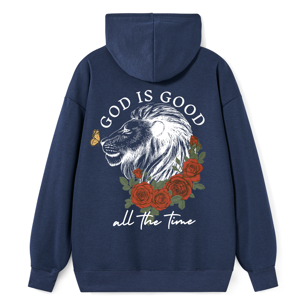 God Is Good Lion Christian Classic Hoodie
