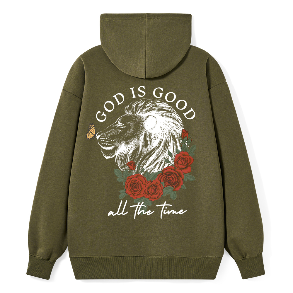God Is Good Lion Christian Classic Hoodie