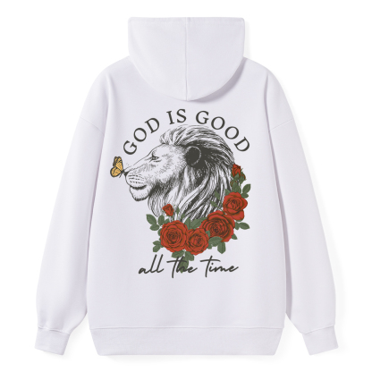 God Is Good Lion Christian Classic Hoodie