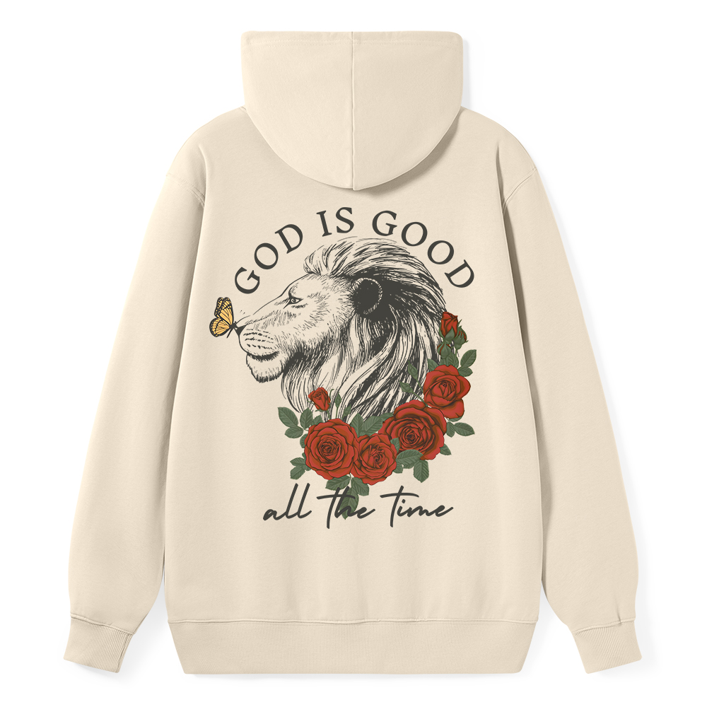 God Is Good Lion Christian Classic Hoodie