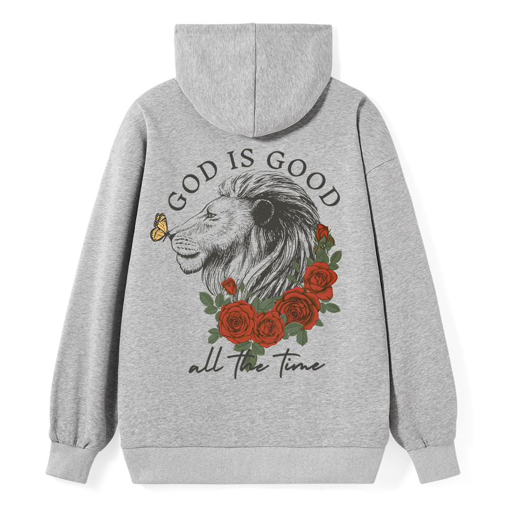God Is Good Lion Christian Classic Hoodie