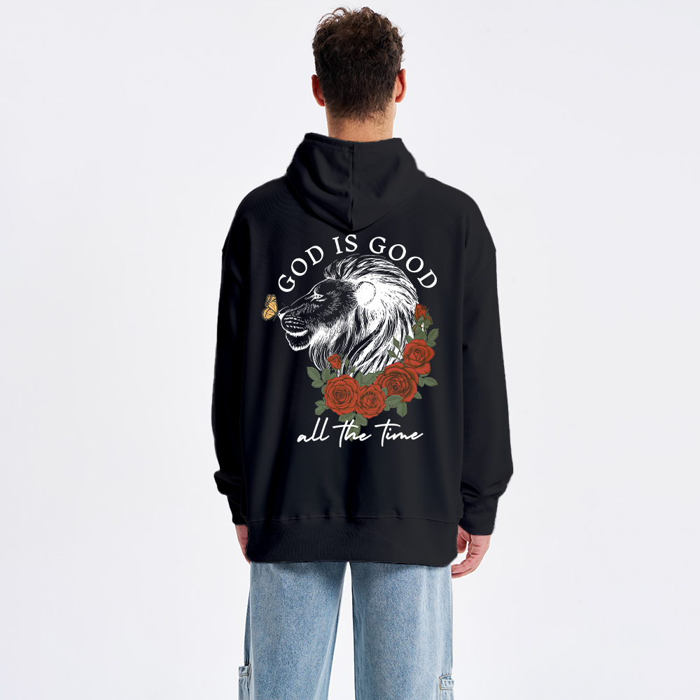 God Is Good Lion Christian Classic Hoodie