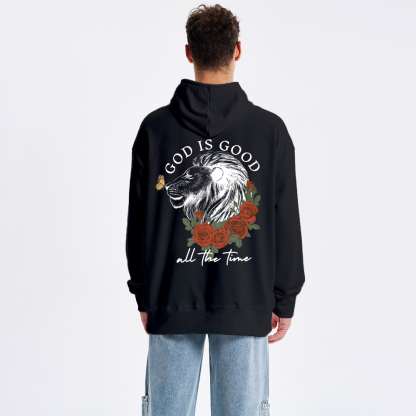 God Is Good Lion Christian Classic Hoodie
