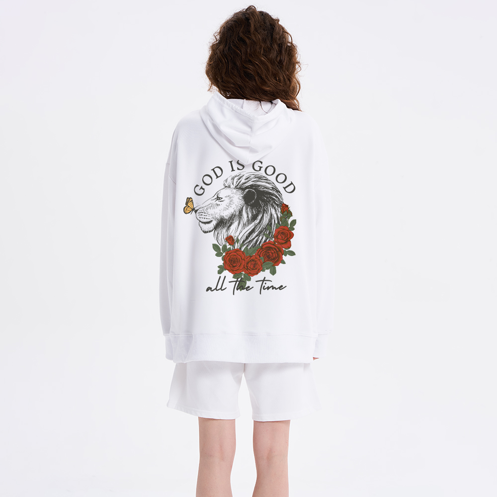 God Is Good Lion Christian Classic Hoodie