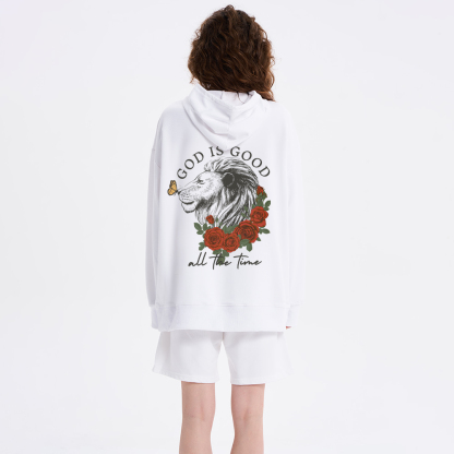 God Is Good Lion Christian Classic Hoodie