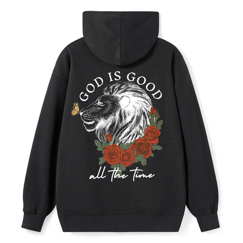 God Is Good Lion Christian Classic Hoodie