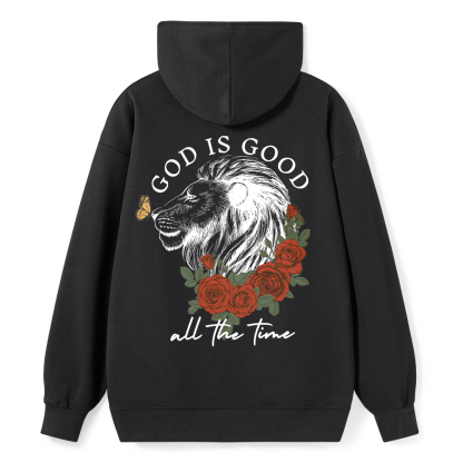 God Is Good Lion Christian Classic Hoodie