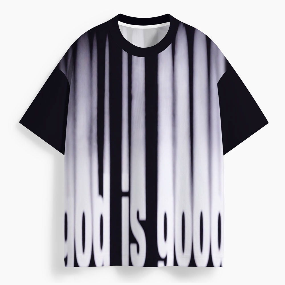 God Is Good Oversized All-Over Print Christian T-Shirt