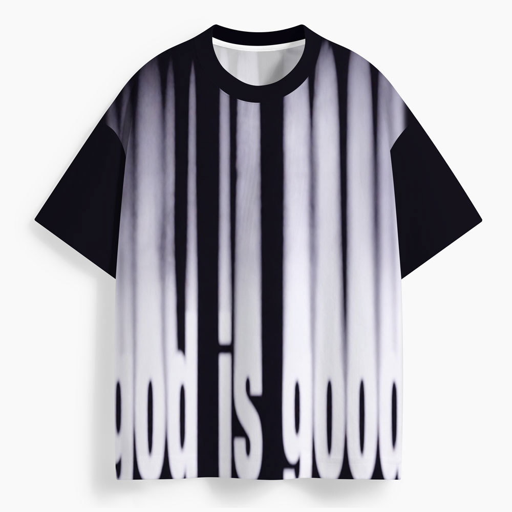 God Is Good Oversized All-Over Print Christian T-Shirt
