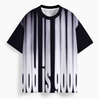 God Is Good Oversized All-Over Print Christian T-Shirt