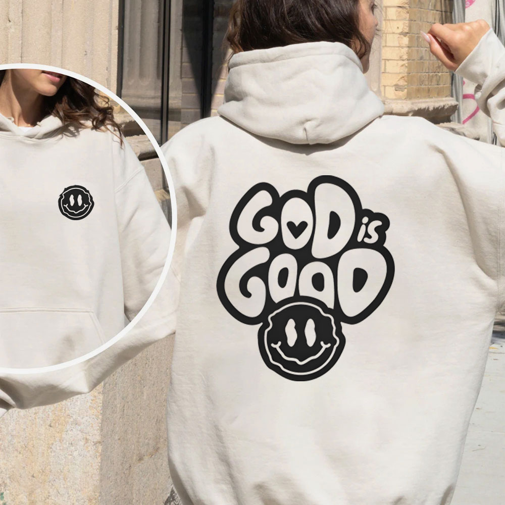 God Is Good Smile Christian Washed T-Shirt