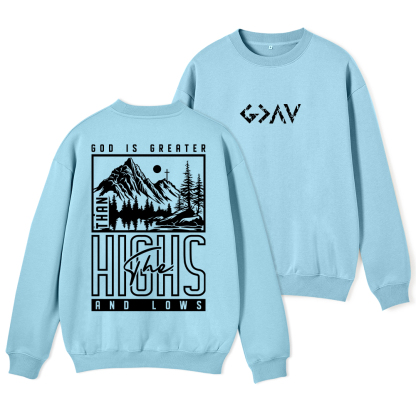 God Is Greater Christian Fleece Sweatshirt