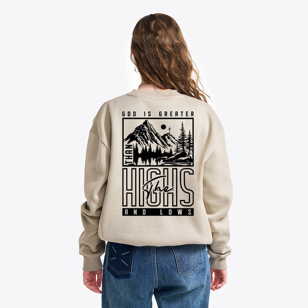 God Is Greater Christian Fleece Sweatshirt