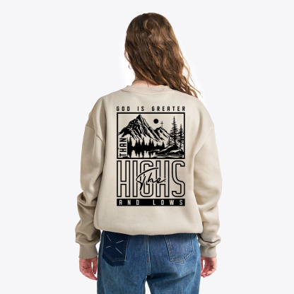 God Is Greater Christian Fleece Sweatshirt