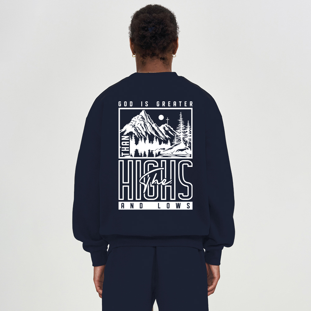 God Is Greater Christian Fleece Sweatshirt