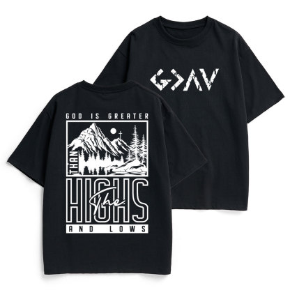 God Is Greater Christian Heavy Cotton T-Shirt
