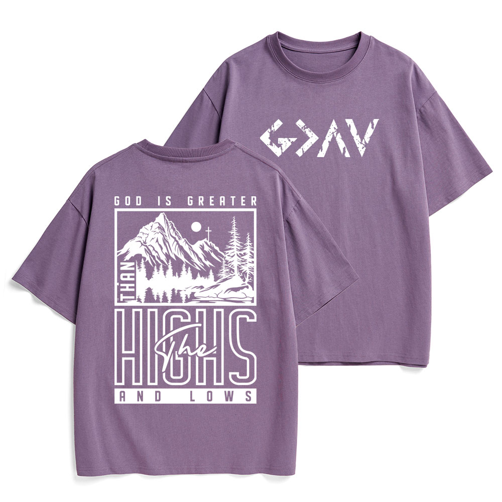 God Is Greater Christian Heavy Cotton T-Shirt
