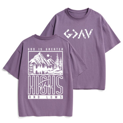 God Is Greater Christian Heavy Cotton T-Shirt