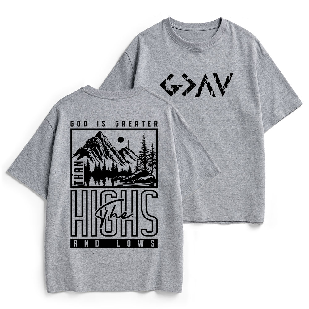 God Is Greater Christian Heavy Cotton T-Shirt