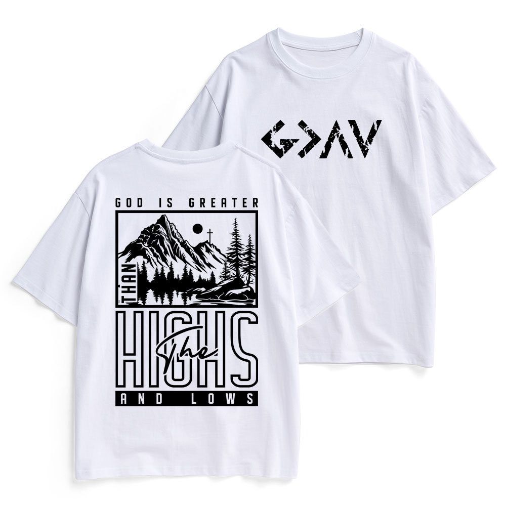 God Is Greater Christian Heavy Cotton T-Shirt