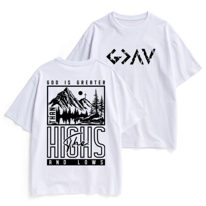 God Is Greater Christian Heavy Cotton T-Shirt