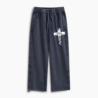 God Is Greater Than Higher And Lows Christian Washed Sweatpants 