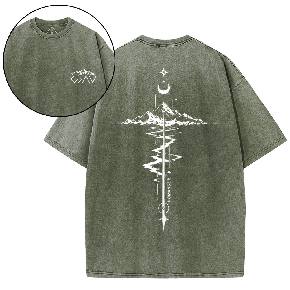 God Is Greater Than Highers And Lows Christian Washed T-Shirt