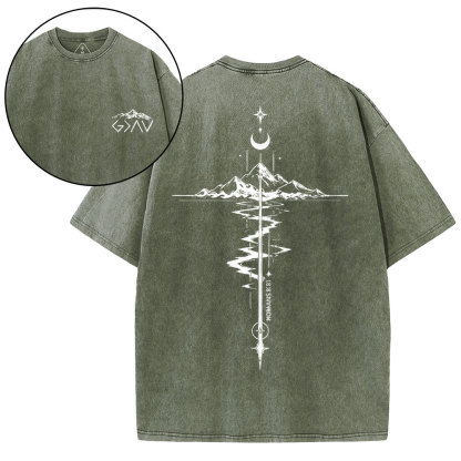 God Is Greater Than Highers And Lows Christian Washed T-Shirt