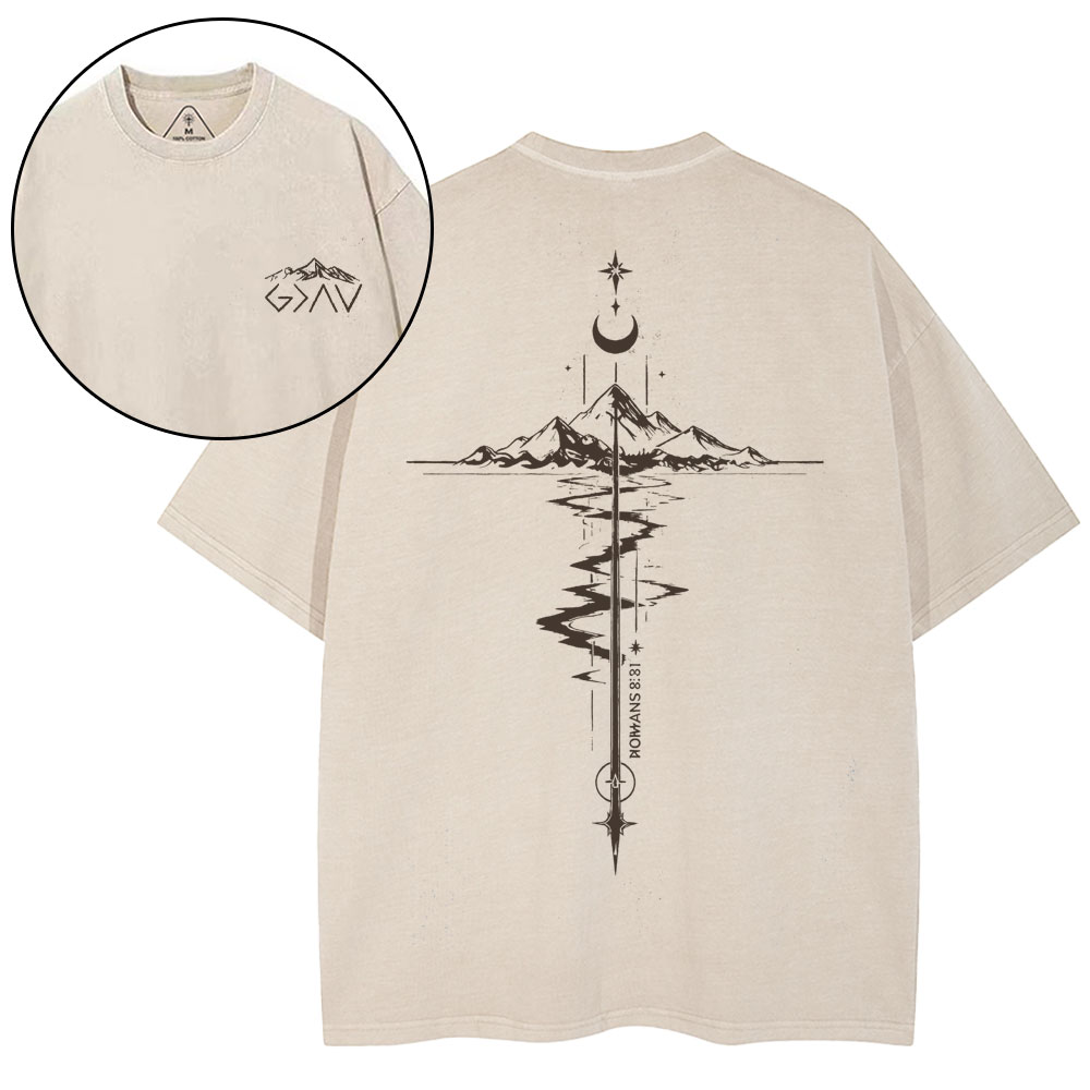 God Is Greater Than Highers And Lows Christian Washed T-Shirt