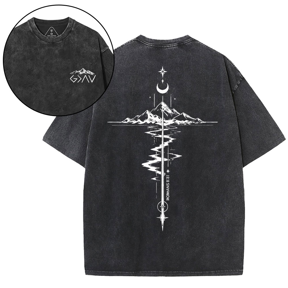 God Is Greater Than Highers And Lows Christian Washed T-Shirt