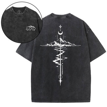 God Is Greater Than Highers And Lows Christian Washed T-Shirt