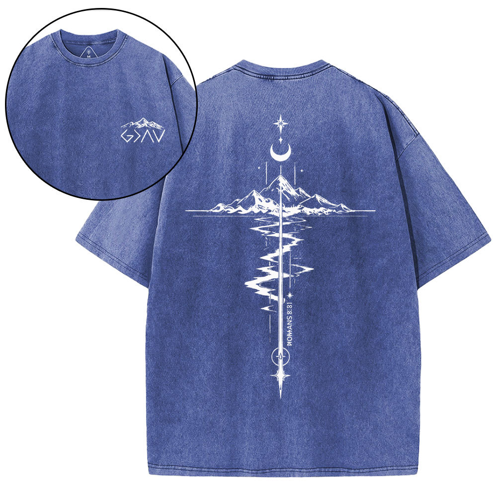 God Is Greater Than Highers And Lows Christian Washed T-Shirt