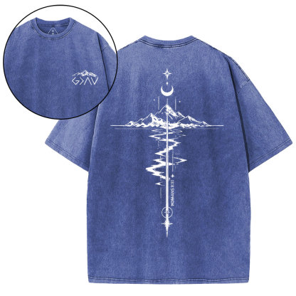 God Is Greater Than Highers And Lows Christian Washed T-Shirt