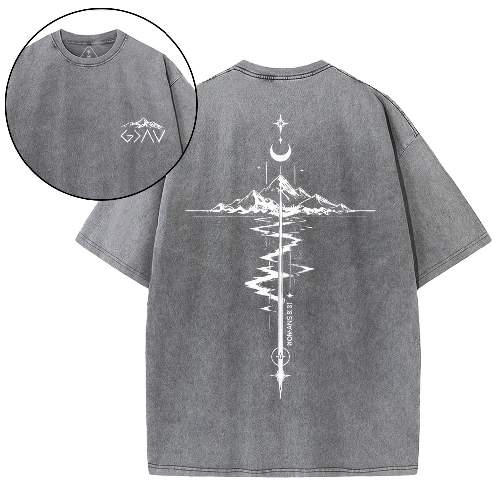 God Is Greater Than Highers And Lows Christian Washed T-Shirt