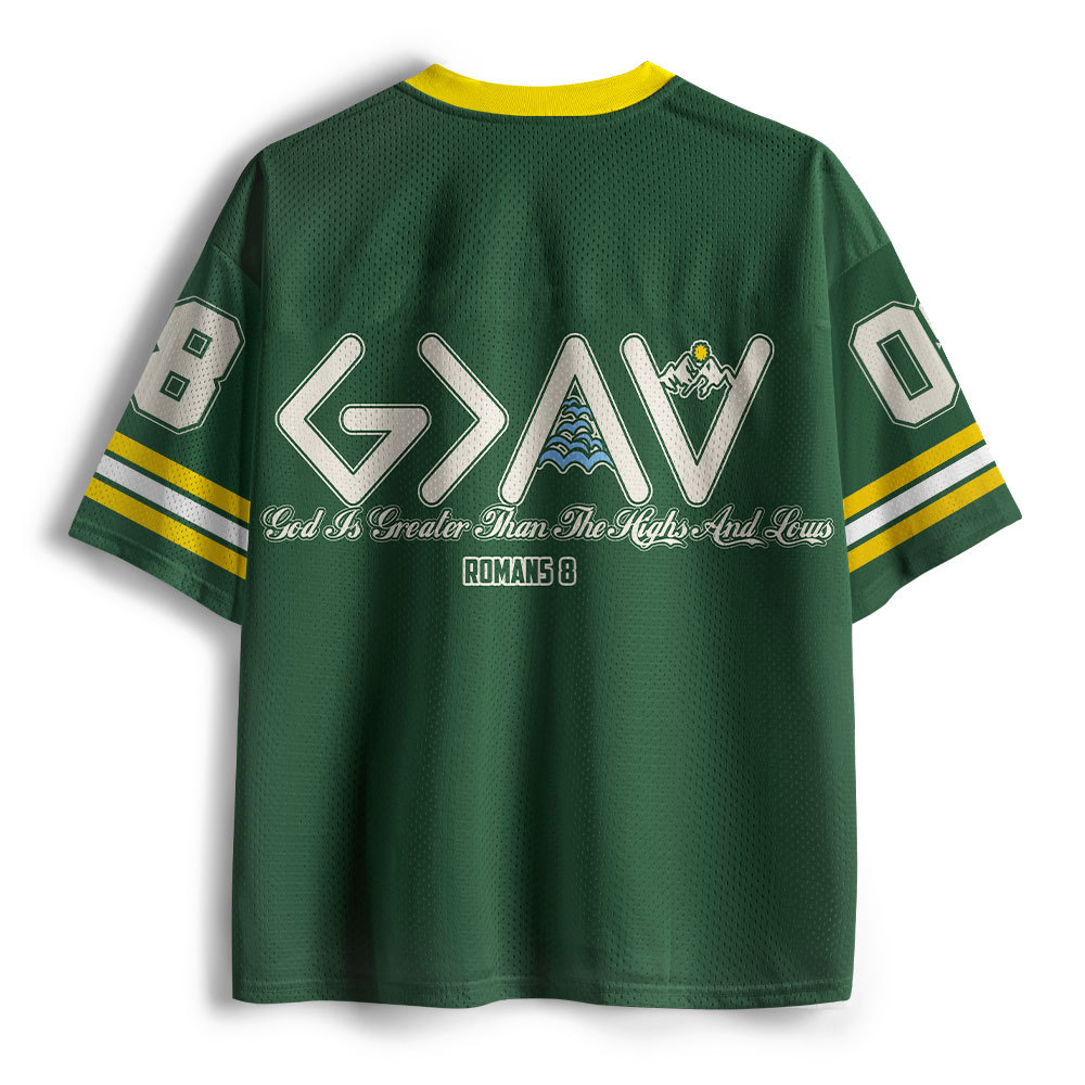 God Is Greater Than Highs And Lows Christian Mesh Jersey