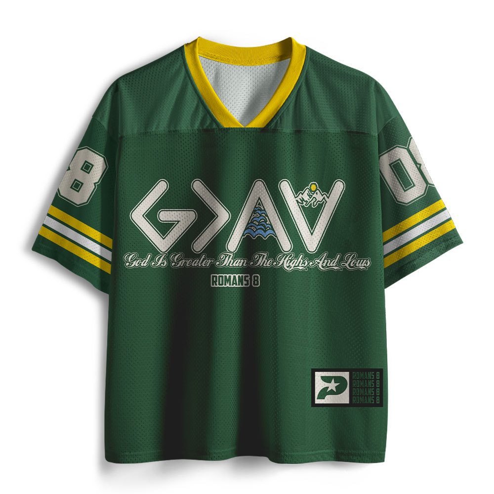 God Is Greater Than Highs And Lows Christian Mesh Jersey