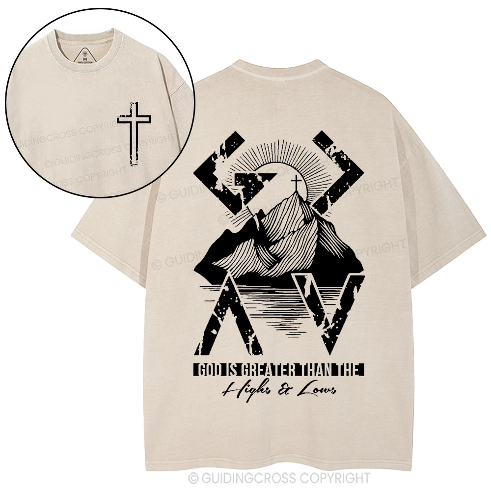 God Is Greater Than The Christian Washed T-Shirt