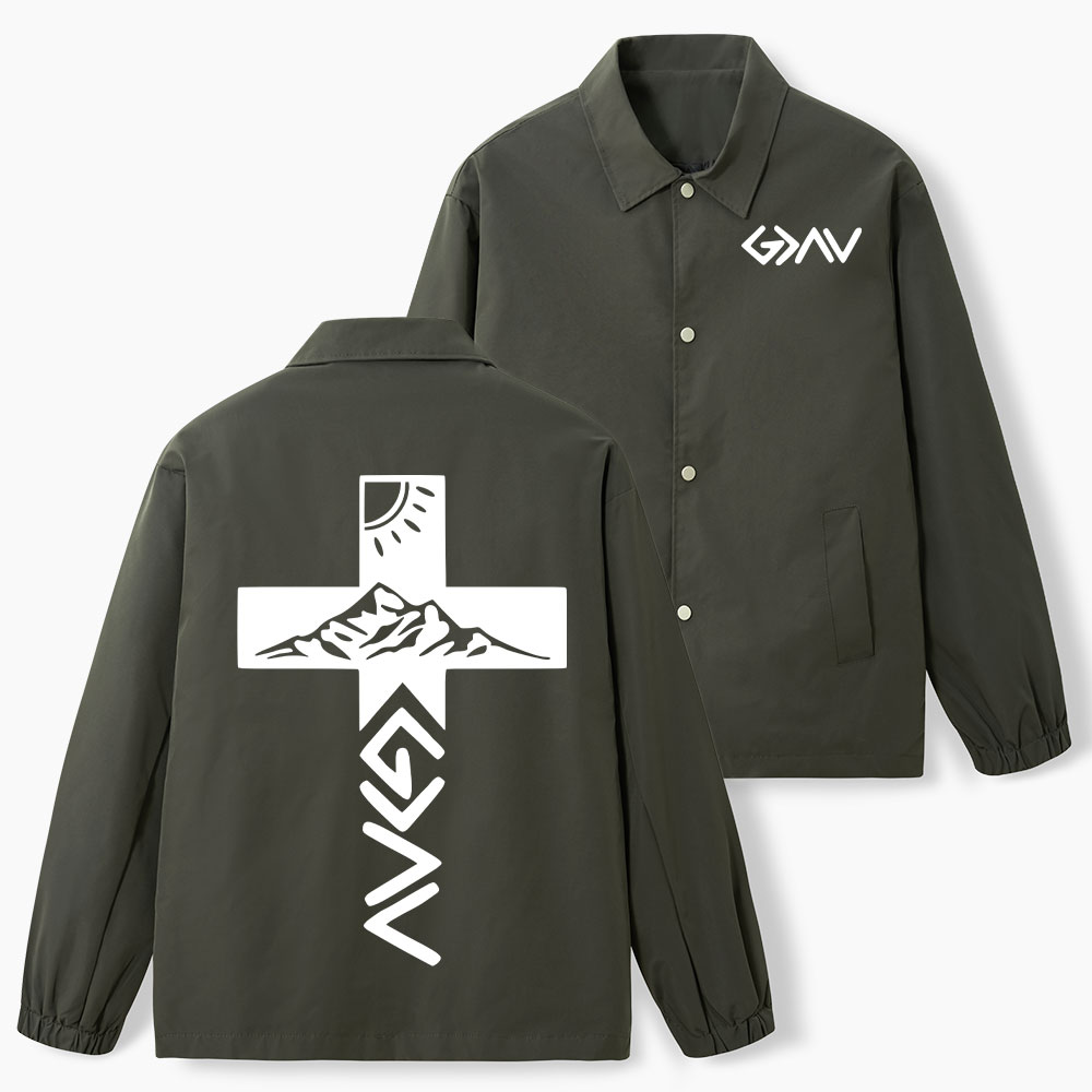 God Is Greater Than The Highs And Lows Christian Coach Jacket