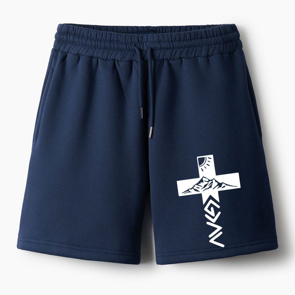 God Is Greater Than The Highs And Lows Christian Fleece Shorts