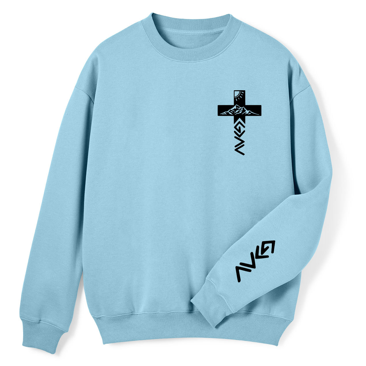 God Is Greater Than The Highs And Lows Christian Fleece Sweatshirt