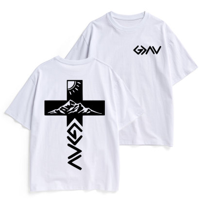 God Is Greater Than The Highs And Lows Christian Heavy Cotton T-Shirt